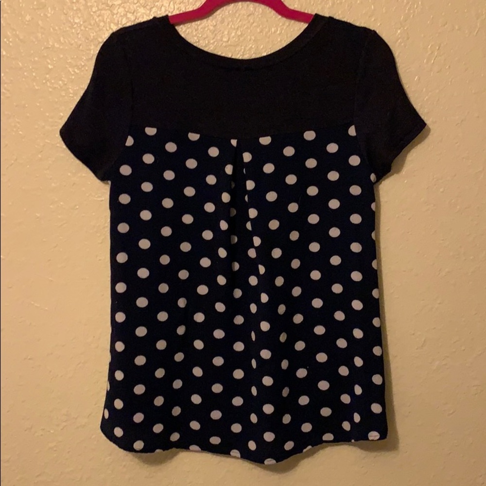 Polka dot back tee